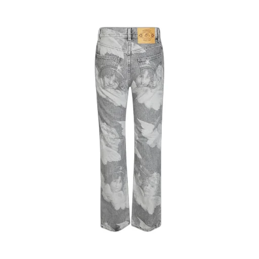 Fiorucci Angel Printed Straight-Leg Jeans