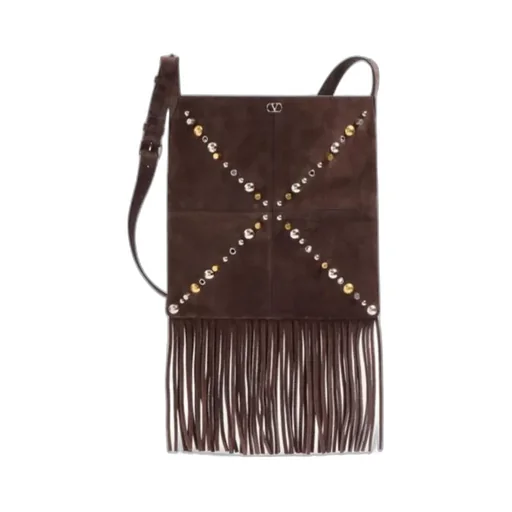 Valentino NellcÔTe Vlogo Signature Fringed Shoulder Bag