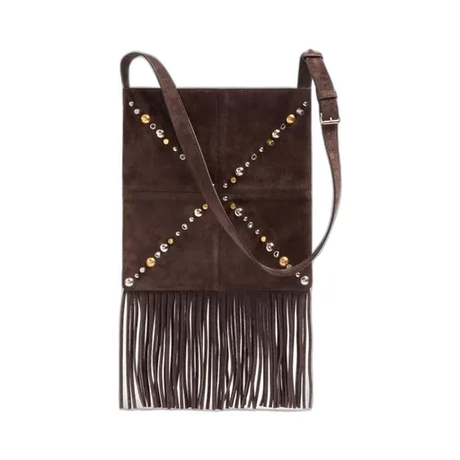 Valentino NellcÔTe Vlogo Signature Fringed Shoulder Bag