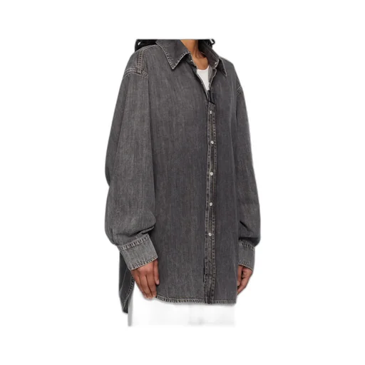 Long-Sleeved Denim Shirt