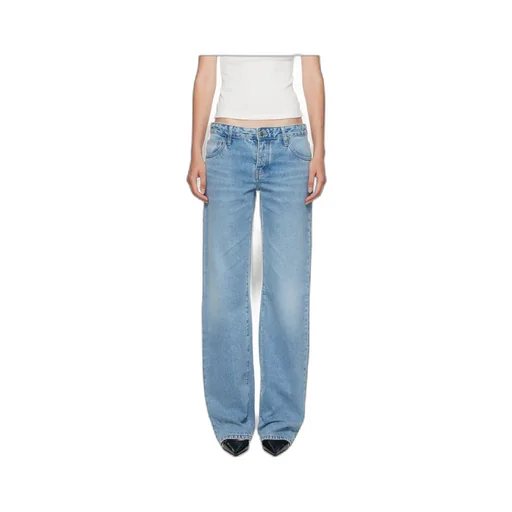 Faded Five-Pocket Jeans Pants