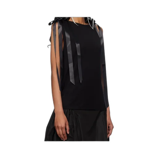 Simone Rocha Bow Ribbon Tail Tank Top