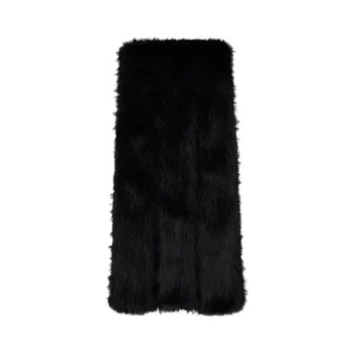 Triple Slit Faux Fur Scarf