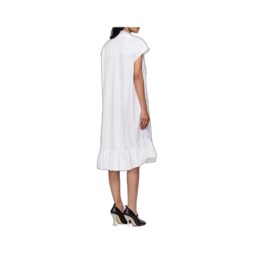 Sleeveless Ruffle Bust Detail Dress