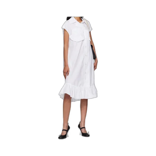Sleeveless Ruffle Bust Detail Dress