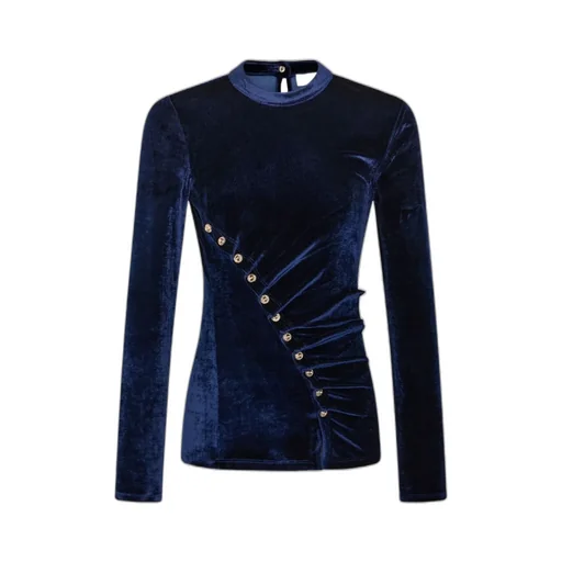 Draped Velvet Top