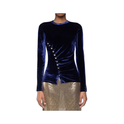 Draped Velvet Top