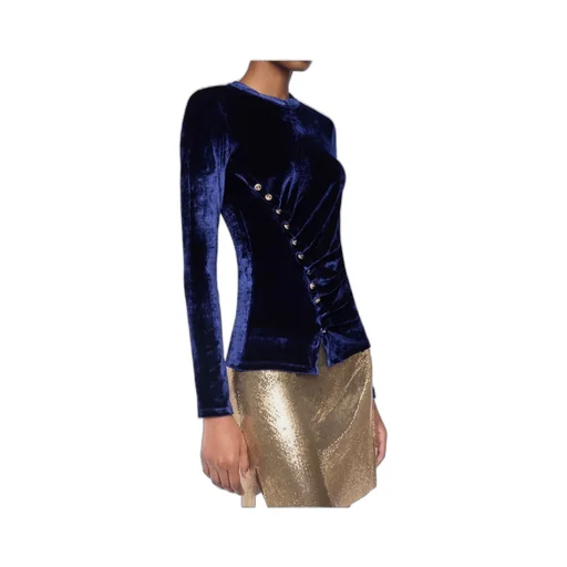 Draped Velvet Top