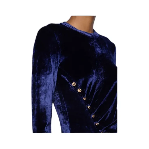 Draped Velvet Top