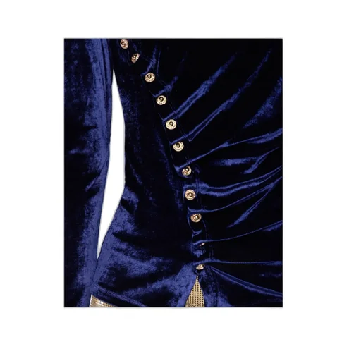 Draped Velvet Top