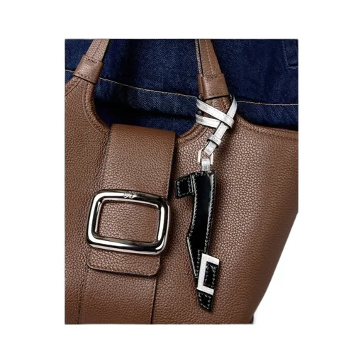 Belle Vivier Bag Charm In Leather