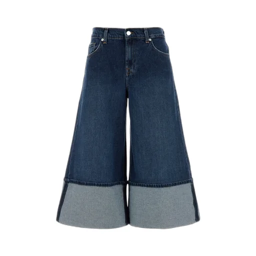Mankind Wide-Leg Cuffed Jeans