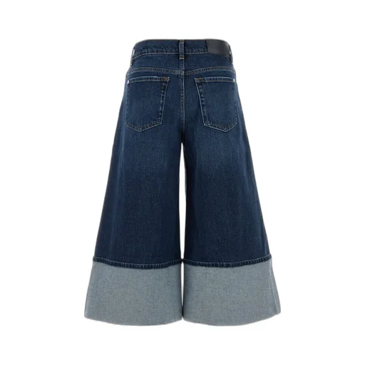 Mankind Wide-Leg Cuffed Jeans
