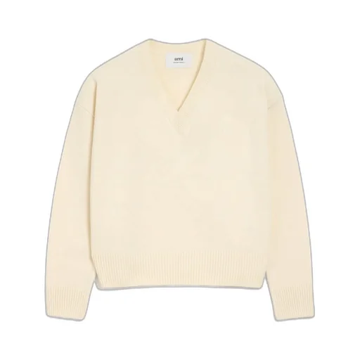 Wool Cashmere V-Neck Sweater