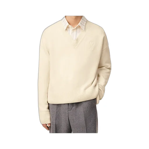 Wool Cashmere V-Neck Sweater