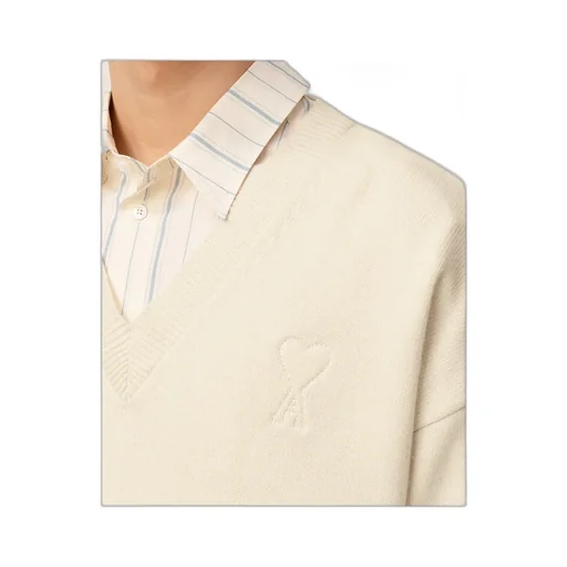 Wool Cashmere V-Neck Sweater