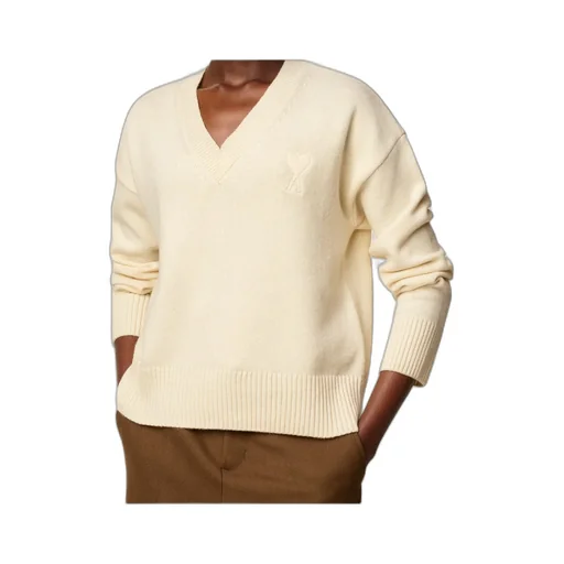 Wool Cashmere V-Neck Sweater