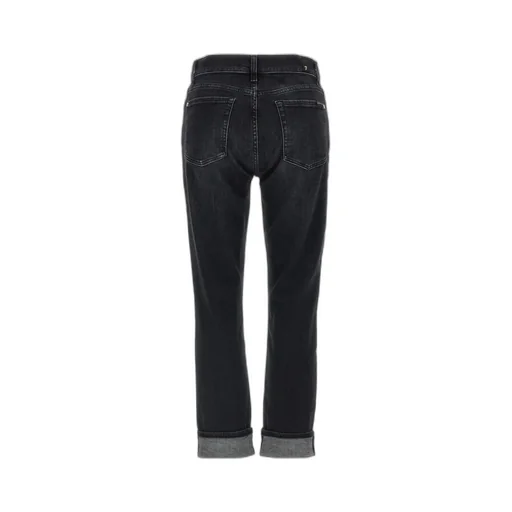 Cuffed-Hem Skinny Jeans