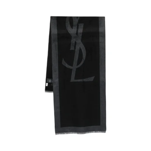 Logo-Jacquard Silk Scarf