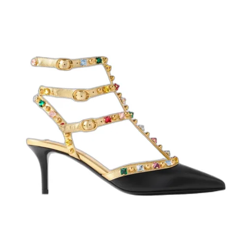 Embellished T-Bar Sandals