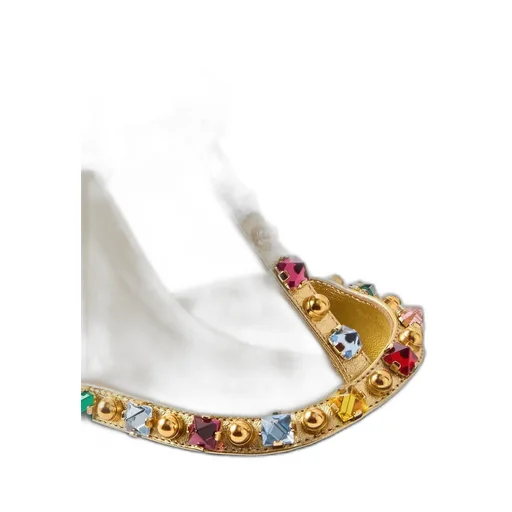 Embellished T-Bar Sandals