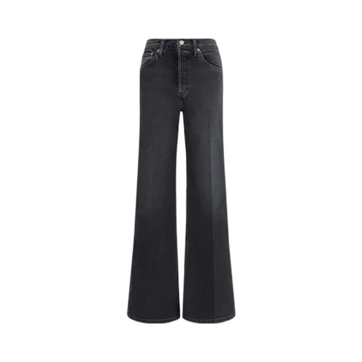 Re/Done High-Waisted Wide-Leg Jeans
