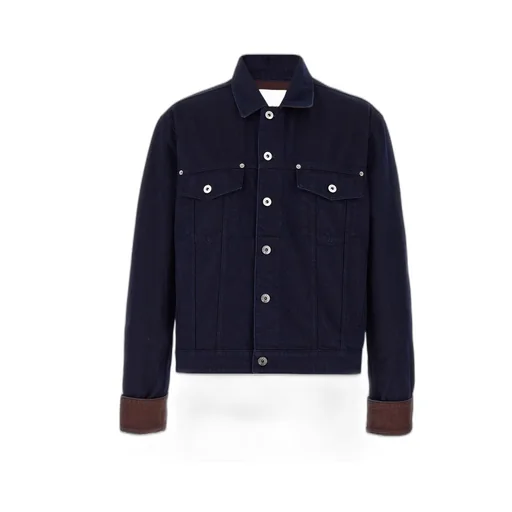 Button-Fastening Denim Jacket