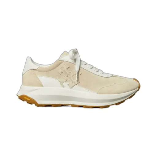Tory Burch Logo Patch Lace-Up Sneakers