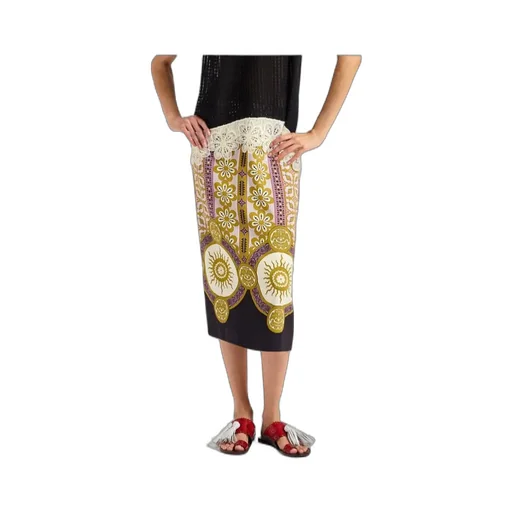 Patterned Pencil Skirt