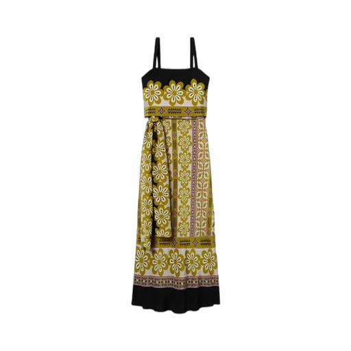 Slip-Around Floral-Print Maxi Dress