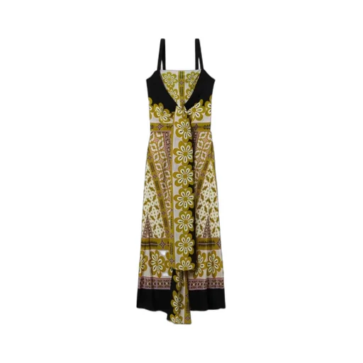 Slip-Around Floral-Print Maxi Dress