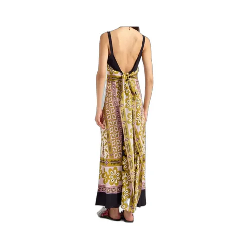 Slip-Around Floral-Print Maxi Dress