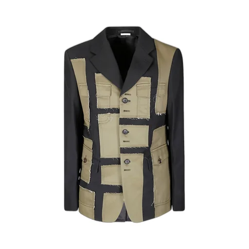 Comme Des GarÇOns Homme Plus Single-Breasted Paneled Blazer