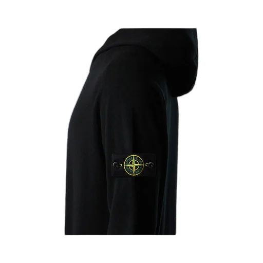Stone Island Long Sleeve Logo Patch Hoodie