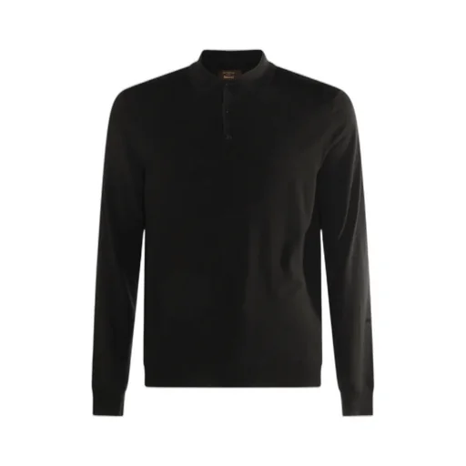 Long-Sleeve Polo Sweater