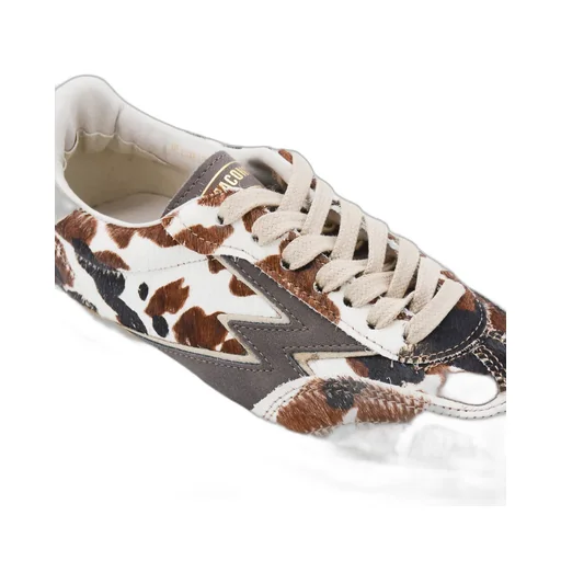 Moaconcept Cow Printed Club Lace-Up Sneakers
