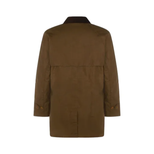 Brown Cotton Wax Trench Coat From Barbour X Baracuta Featuring Classic Collar