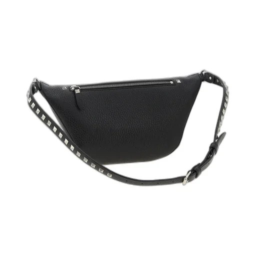 Valentino Garavani Rockstud Zip-Up Pebbled Belt Bag