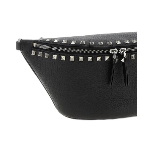 Valentino Garavani Rockstud Zip-Up Pebbled Belt Bag