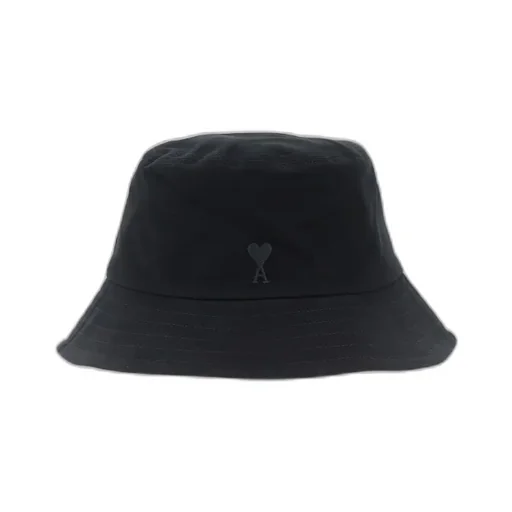 Ami Paris Logo Embroidered Bucket Hat