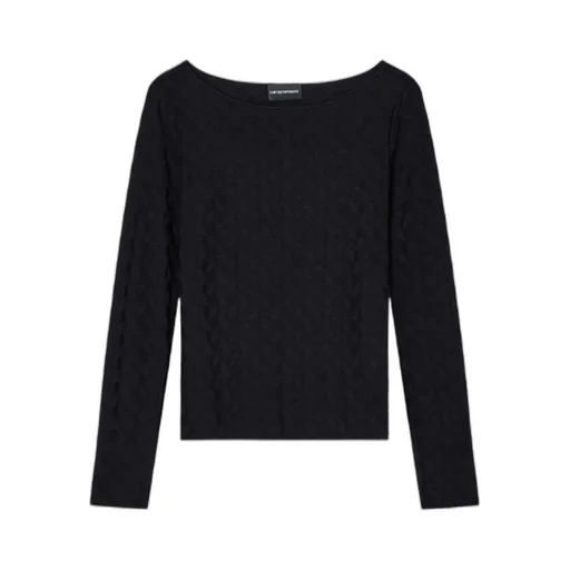 Textured Boat-Neck Sweater