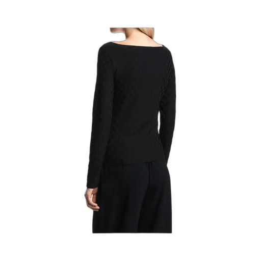Textured Boat-Neck Sweater