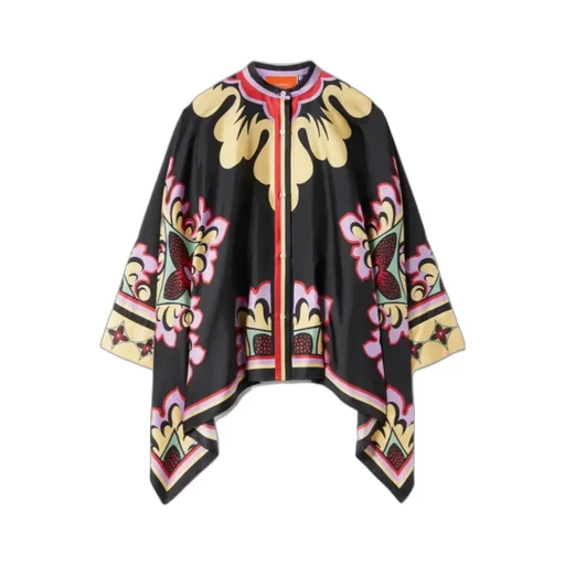 Floral Print Cape