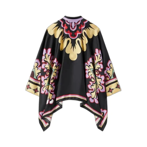 Floral Print Cape