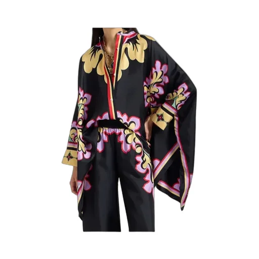 Floral Print Cape