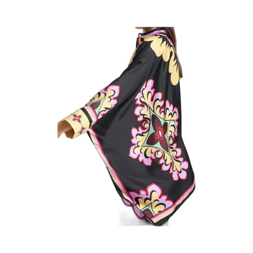 Floral Print Cape