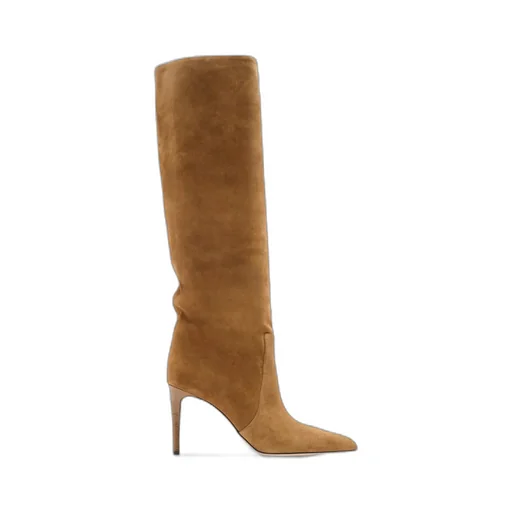 85Mm Suede Leather Knee-High Boots