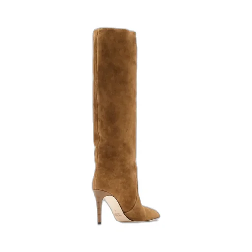 85Mm Suede Leather Knee-High Boots