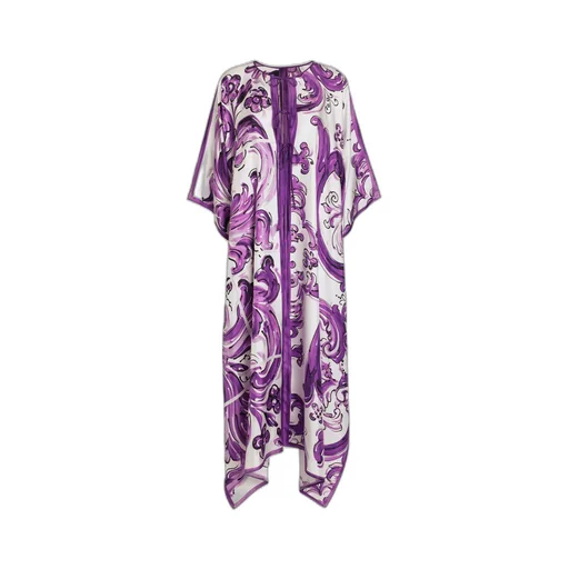 Dolce & Gabbana Majolica Printed Twill Caftan Dress