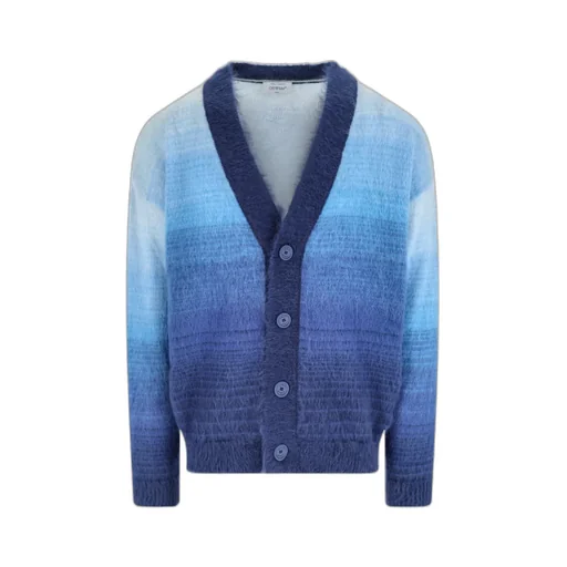 Off-White V-Neck Button-Up Cardigan